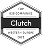 Top B2B Company Western Europe 2021 – Clutch